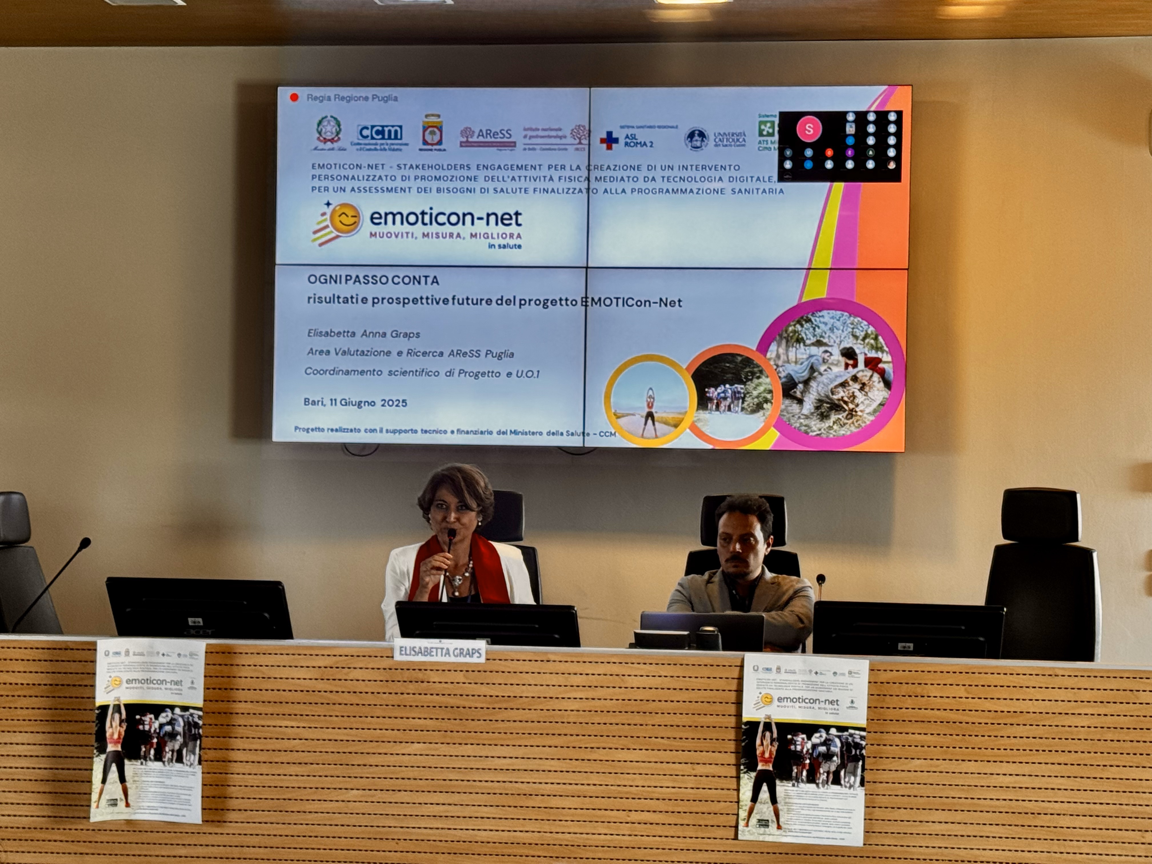 Galleria Muoviti, misura, migliora in salute: presentata la app EMOTICon-Net - Diapositiva 1 di 11
