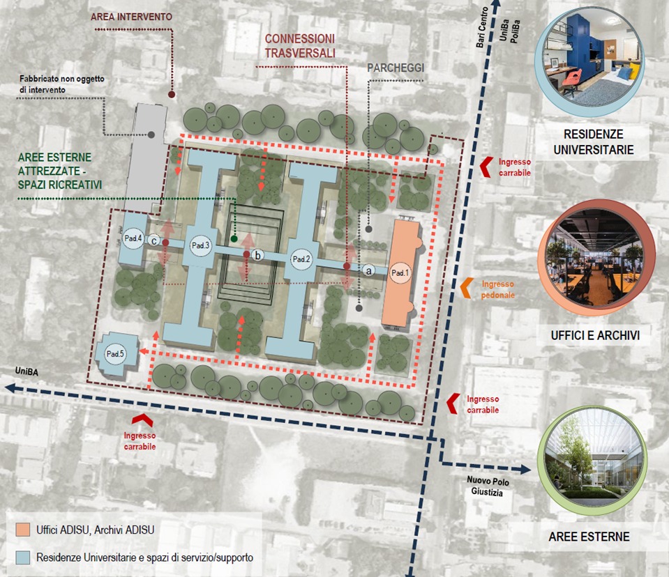 Galleria Rifunzionalizzazione come residenza universitaria dell’ex Ospedale militare “Bonomo” di Bari: affidata all’Agenzia del Demanio la progettazione - Diapositiva 6 di 8