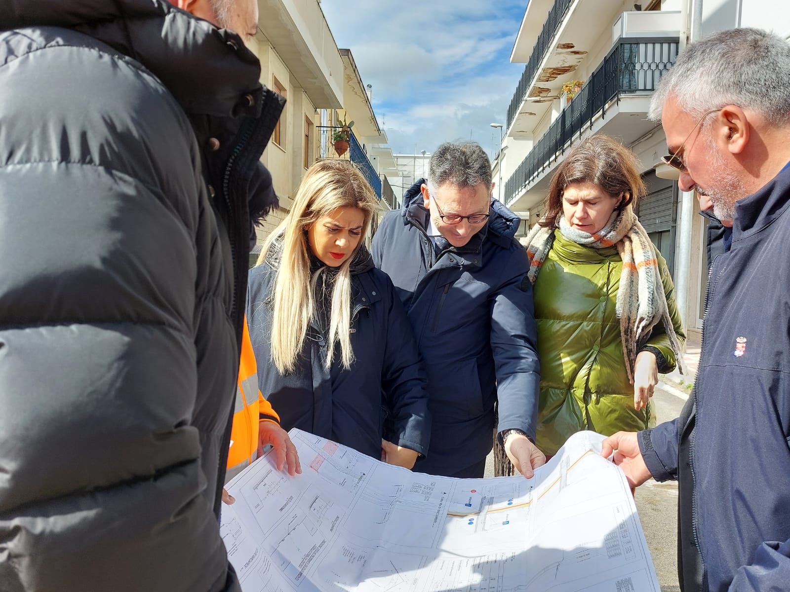 Galleria Maurodinoia, sopralluogo con FSE e sindaco di Triggiano sul cantiere dell’interramento dei binari ferroviari - Diapositiva 3 di 11