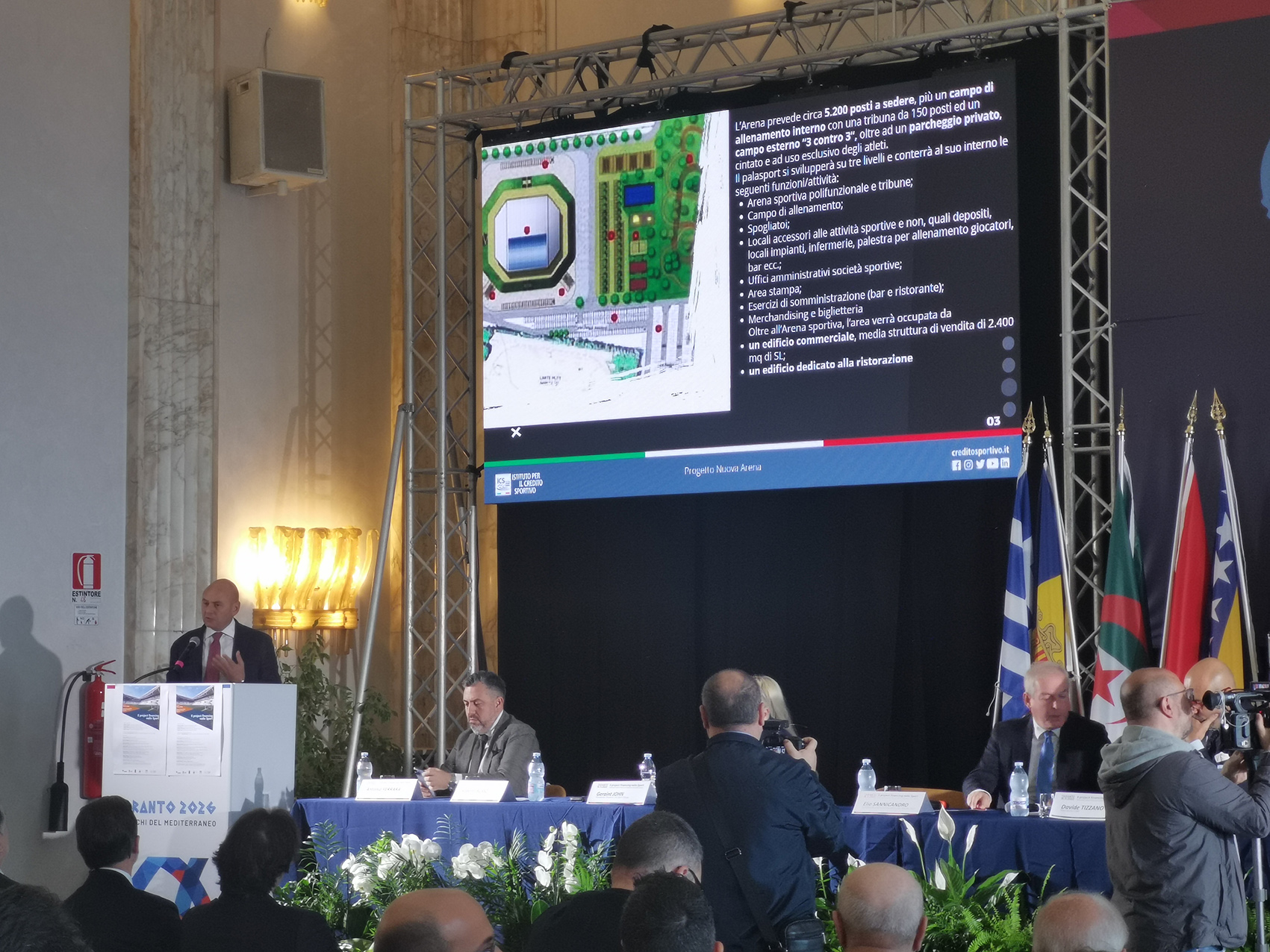 Galleria Impianti sportivi Giochi Mediterraneo Taranto 2026, presentati i progetti per lo stadio Iacovone e il Palazzetto Brindisi - Diapositiva 13 di 14