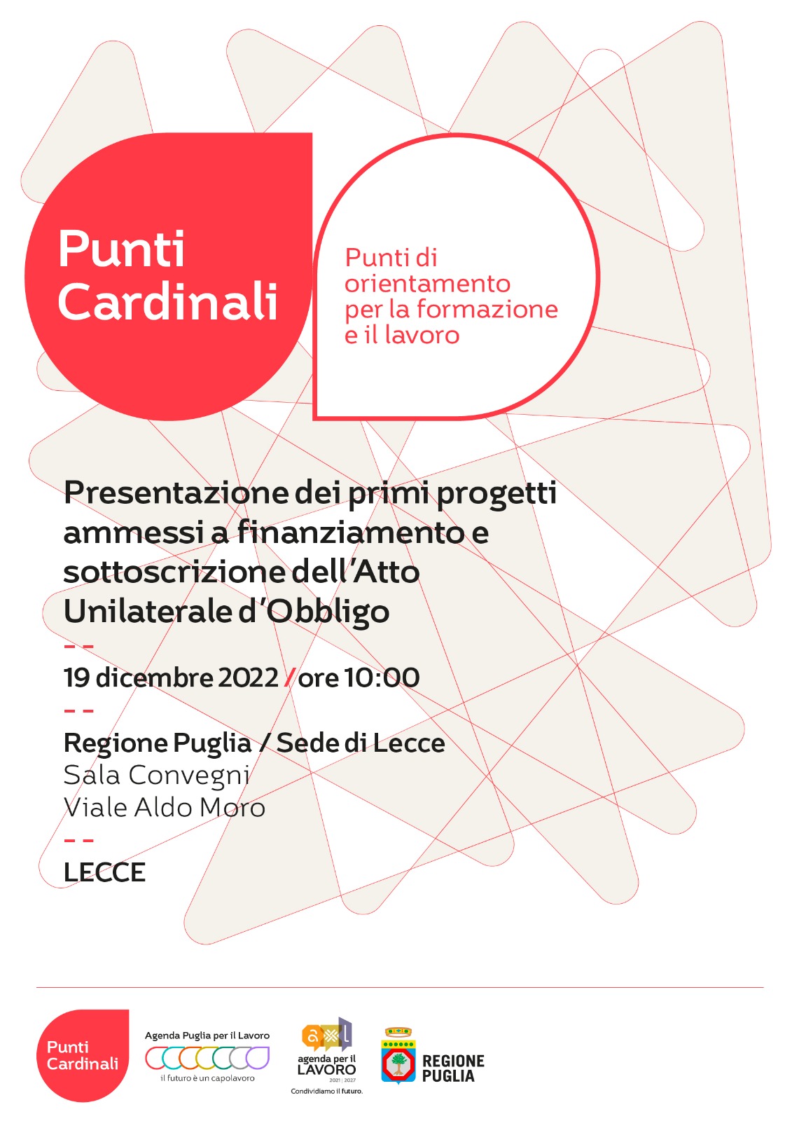 Galleria Al via Punti Cardinali: il 17 a Foggia e il 19 a Lecce la firma degli atti con i primi Comuni beneficiari della misura - Diapositiva 1 di 1