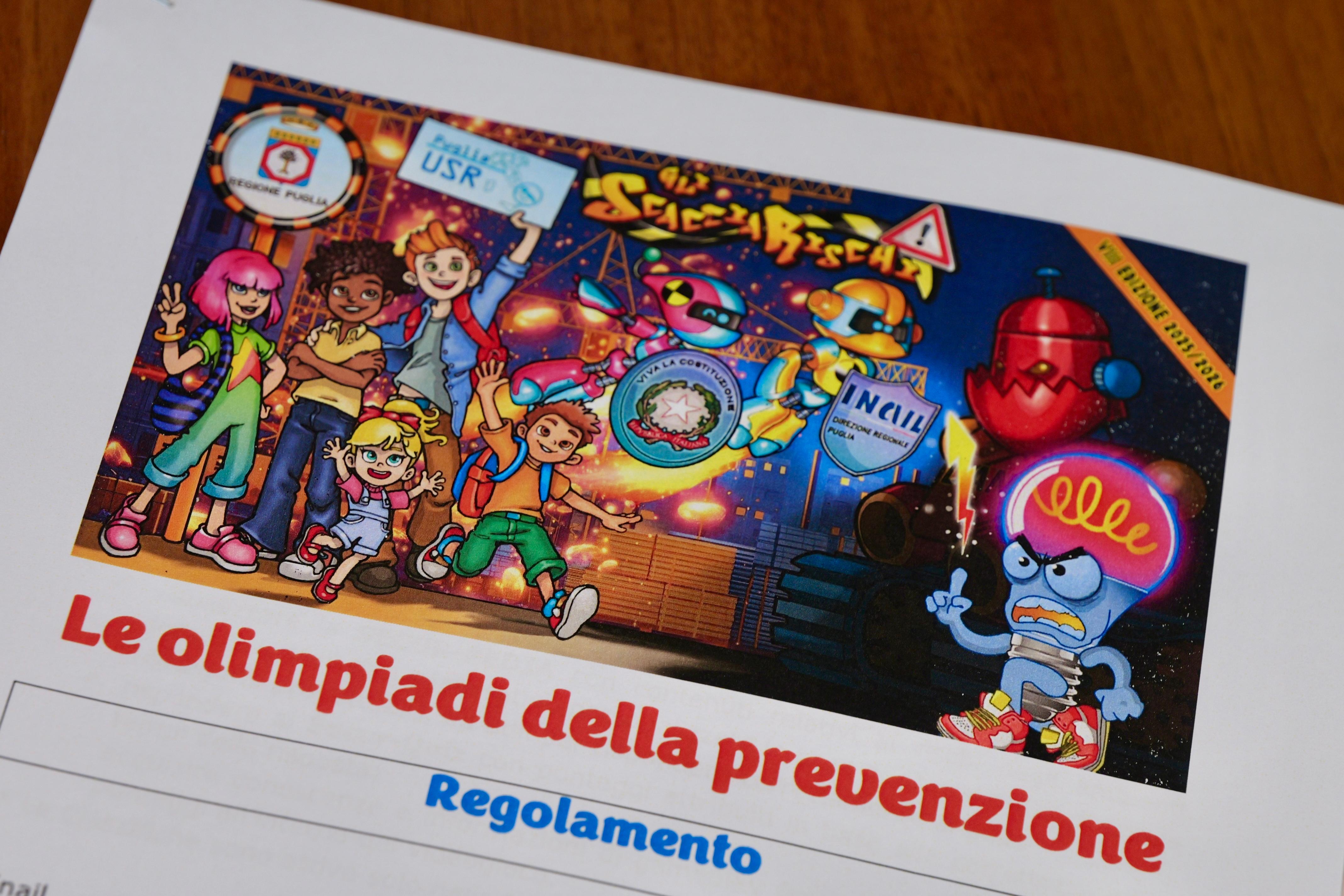 Galleria “Gli ScacciaRischi: le olimpiadi della prevenzione” e “Dal palcoscenico alla realtà: @ scuola di prevenzione”: presentati i progetti di prevenzione destinati agli studenti pugliesi - Diapositiva 1 di 4