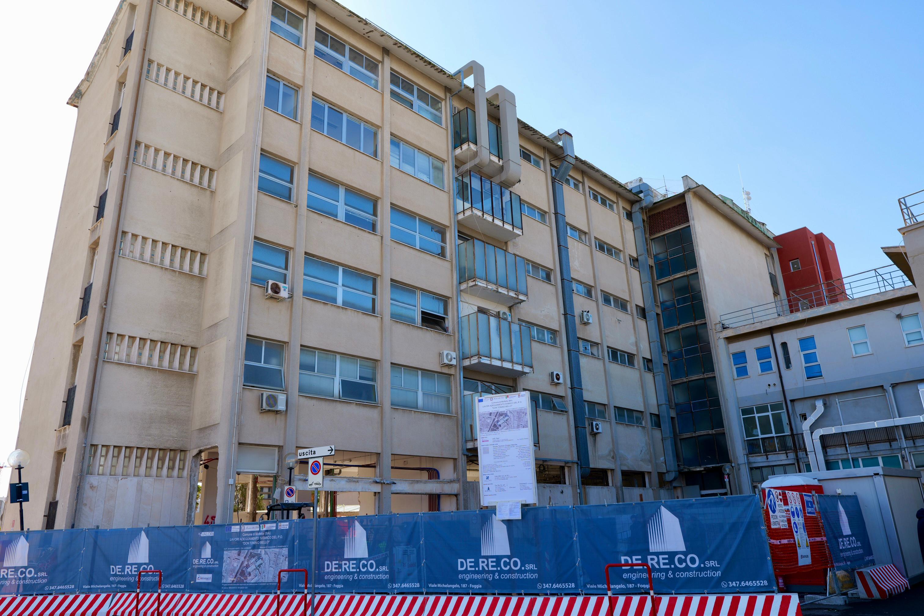 Galleria PNRR-PNC, adeguamento antisismico ed efficientamento energetico: Asl Bari dà il via a lavori da 7,3 milioni all’Ospedale di Molfetta - Diapositiva 4 di 10