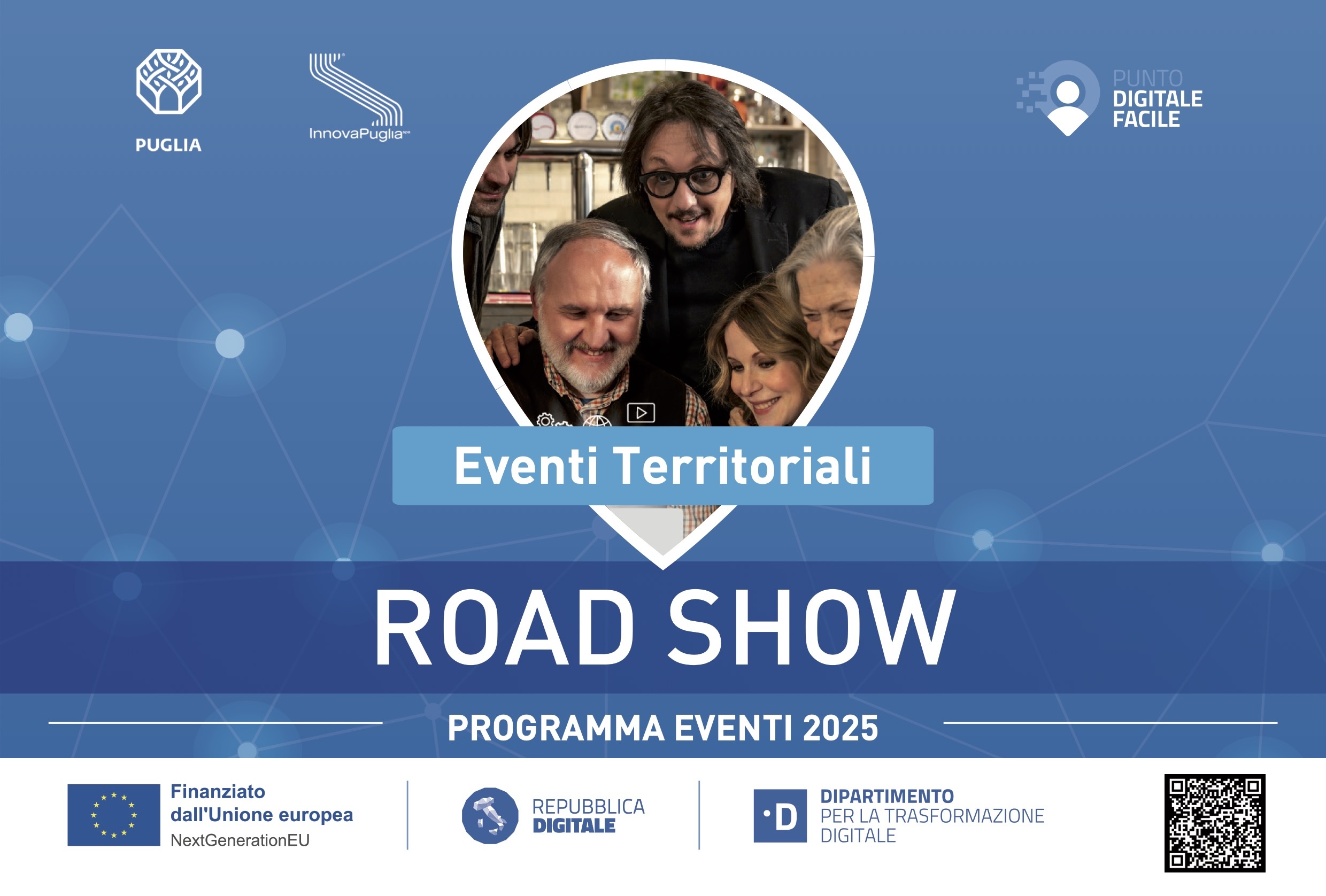 Immagine con la grafica e i loghi del progetto