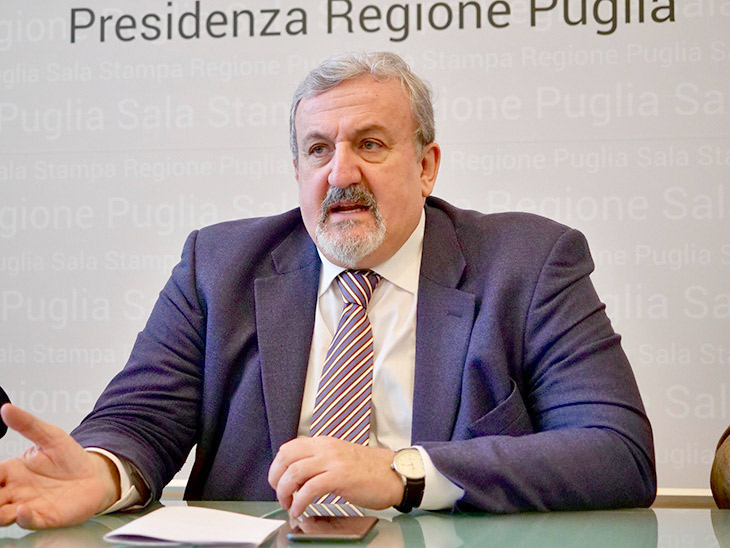 Il presidente della Regione, Michele Emiliano